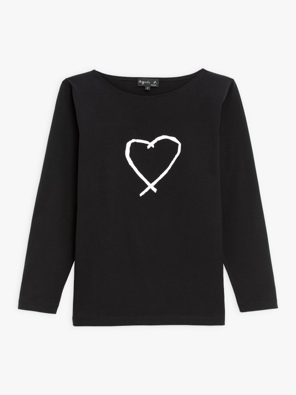 black Sarajevo heart Bow t-shirt_1