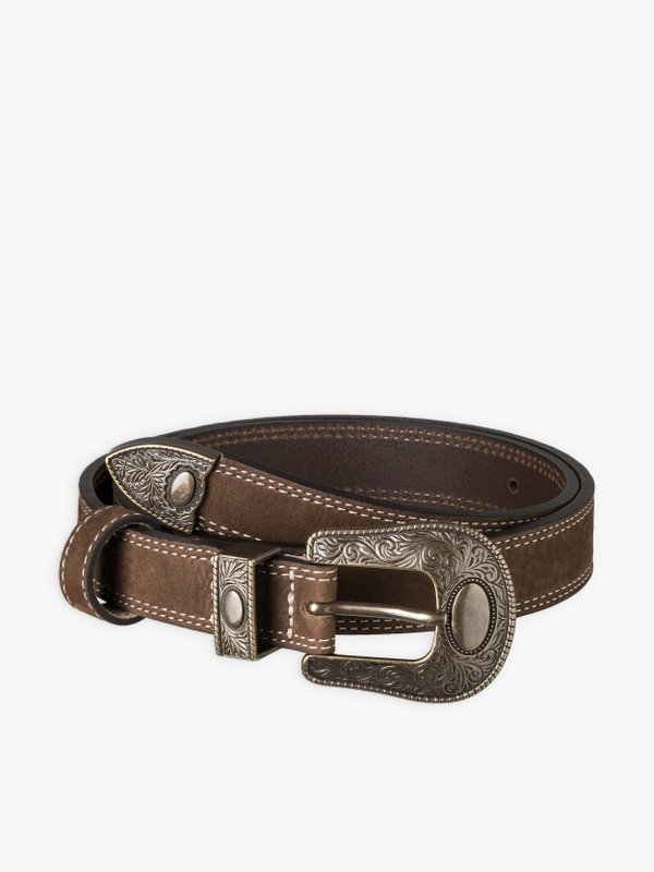 light brown suede leather waynia belt_1