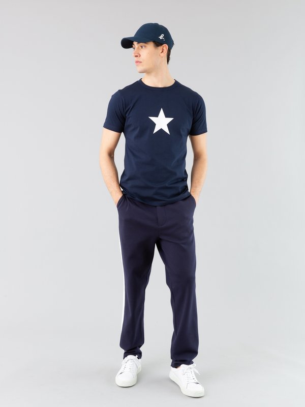 navy blue short sleeves Brando star t-shirt_12