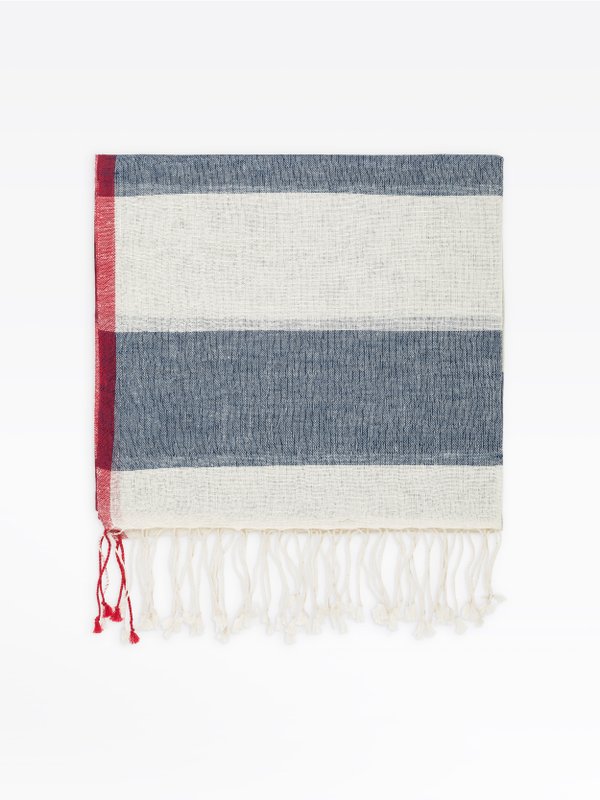 blue and off white felice scarf_1