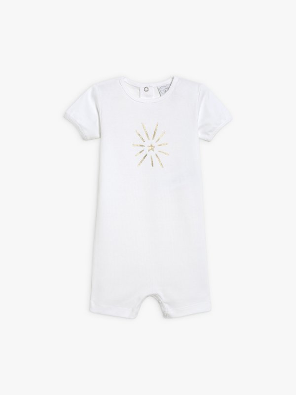 white and golden star playsuit_1