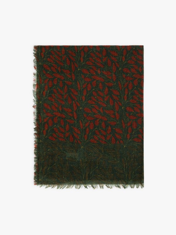red and green Isia scarf_1