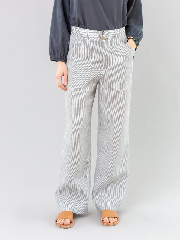 blue striped linen Worky trousers_12