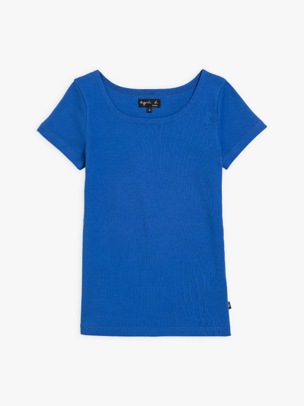 royal blue short sleeves le chic t-shirt_1