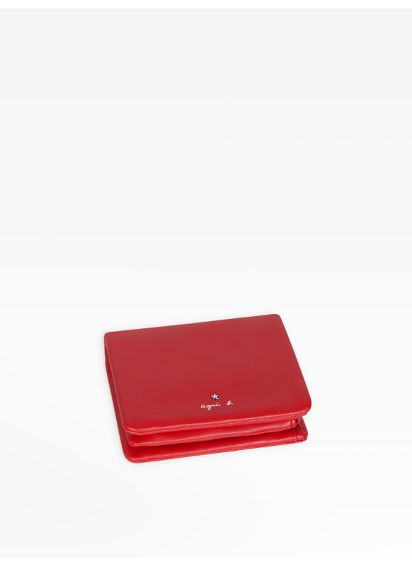 red leather star wallet_1