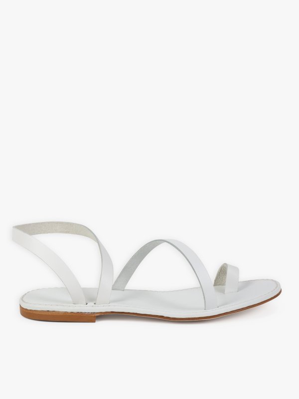 white leather Maia sandals_2