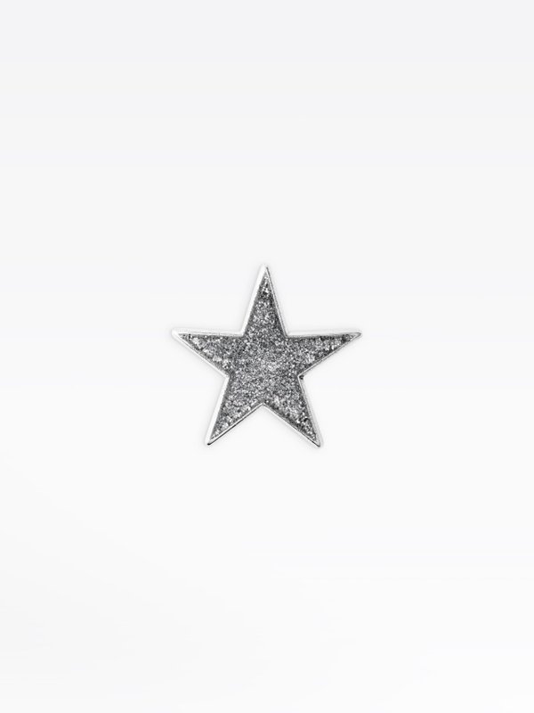 pin's Estrella pailleté argenté_1
