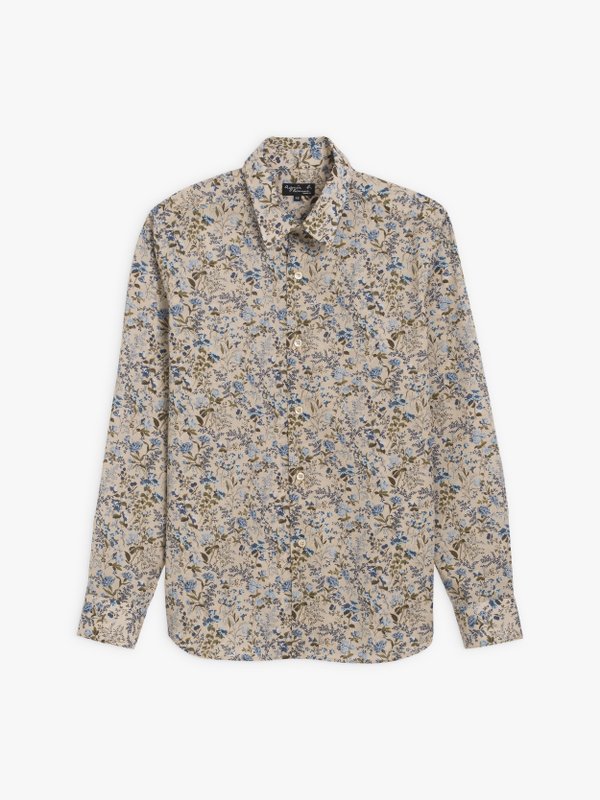 beige Thomas shirt with floral print_1