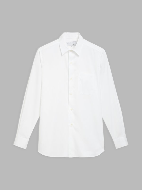 white cotton twill PlanÃ¨te shirt_1