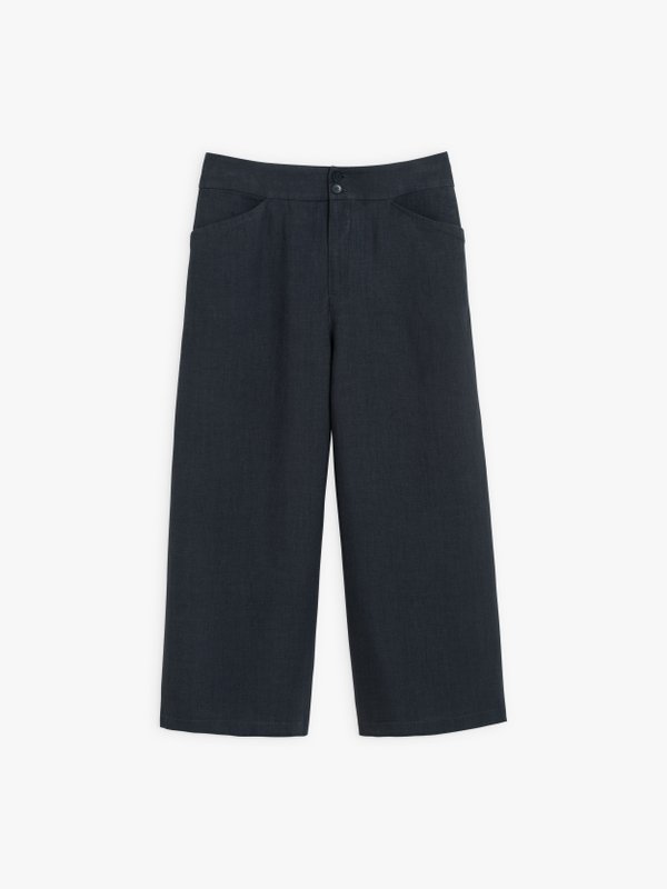 grey linen capri trousers_1