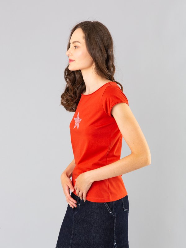 orange short sleeves Australie t-shirt_12