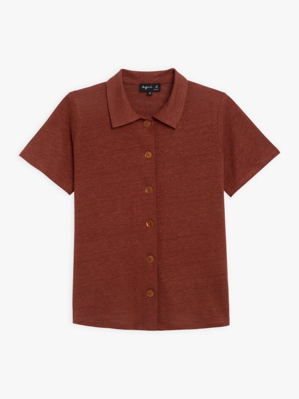mahogany linen Ma shirt_1