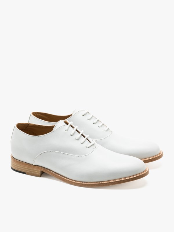 white leather george brogue shoes_1