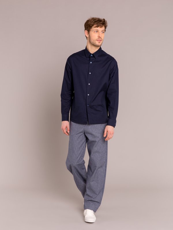 navy blue cotton percale thomas shirt_14
