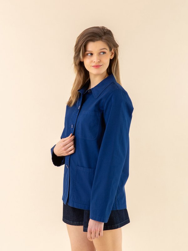 dark blue washed cotton Sanshui jacket_13