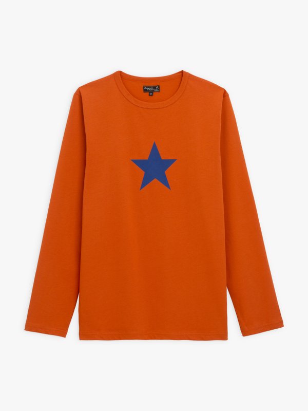 orange long sleeves coulos star t-shirt_1