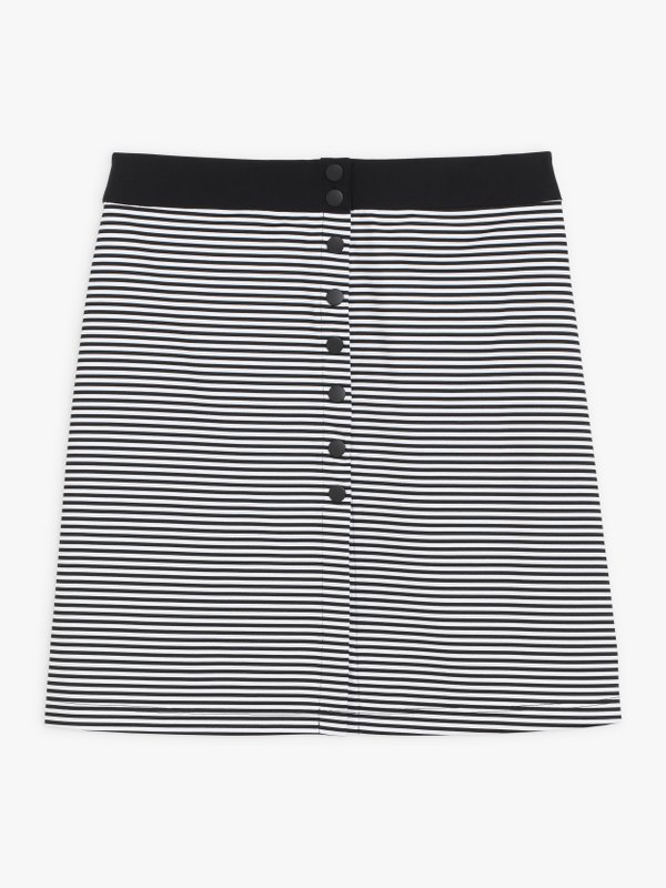 black striped New Snaps skirt_1