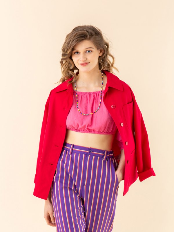 pink cheesecloth crop top_11
