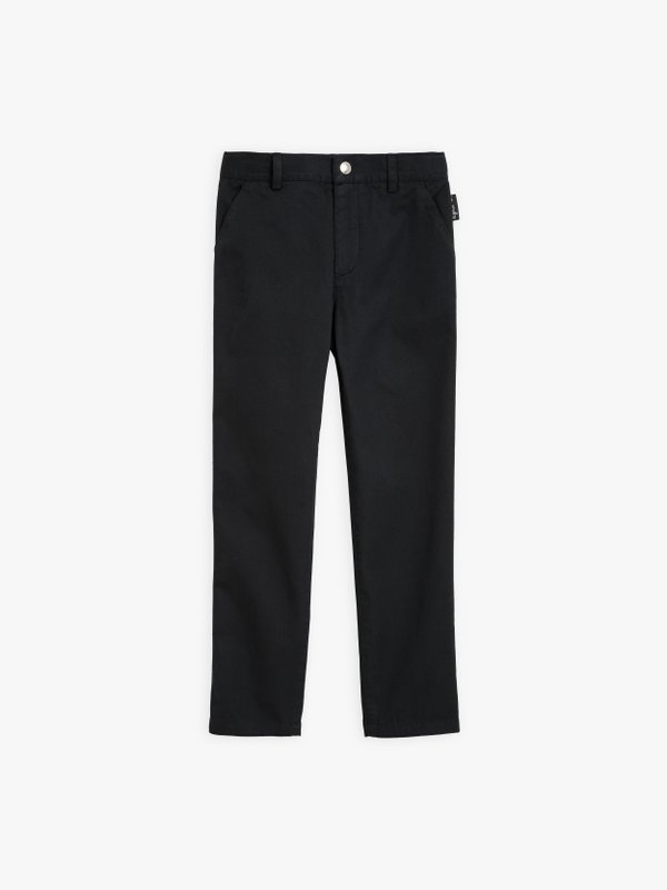 black cotton gabardine children trousers_1