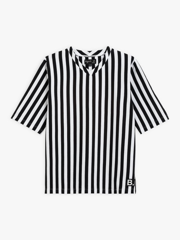 black and white striped Doc t-shirt_1