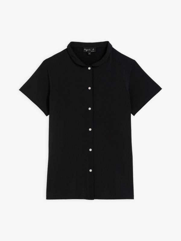 black violaine shirt with glittery press studs_1