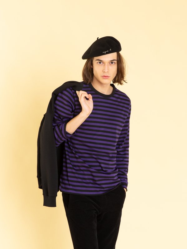 purple and black striped coulos t-shirt_13