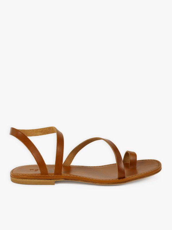 brown leather Maia sandals_2