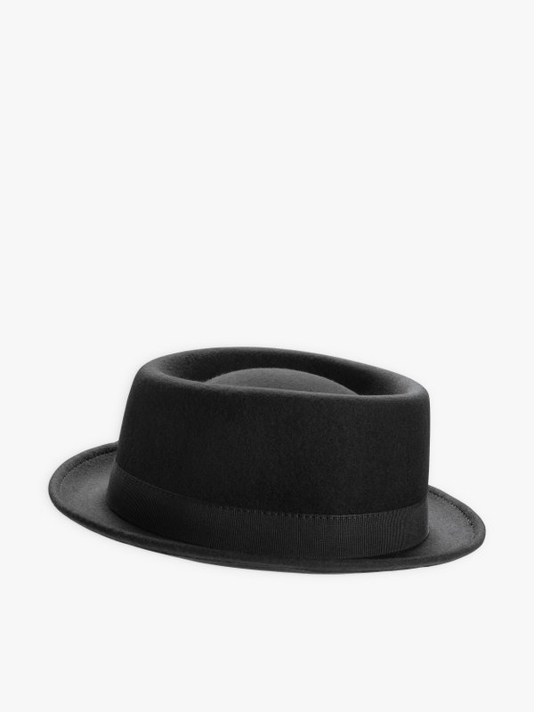 black wool felt Anselme hat_1