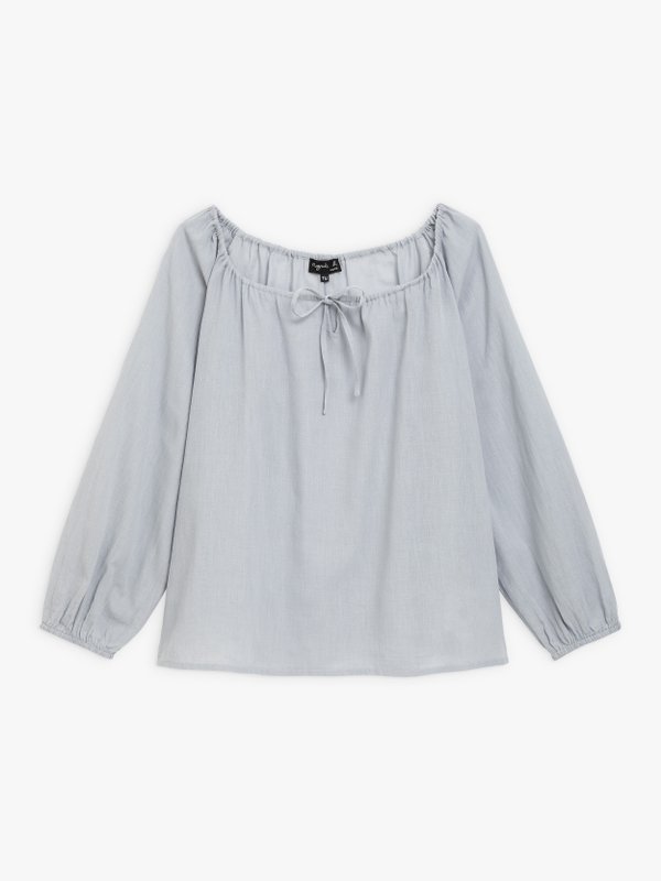 light grey cheesecloth Pacha blouse_1