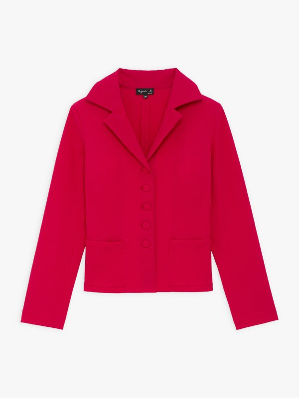 carmine red seersucker jacket_1