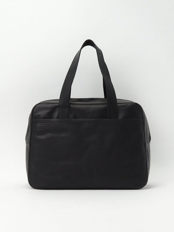black leather Boston bag_2