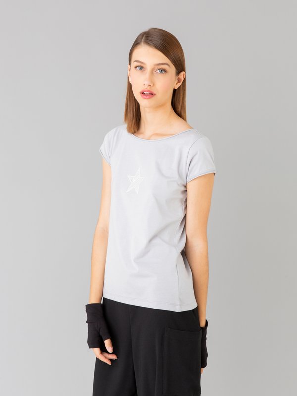 grey short sleeves Australie t-shirt_13