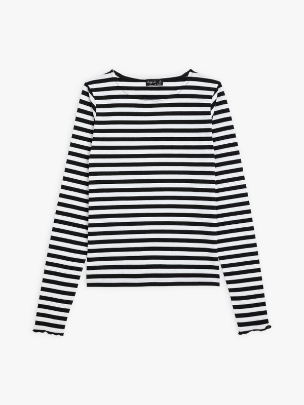 white/black striped Knox Ultra t-shirt_1