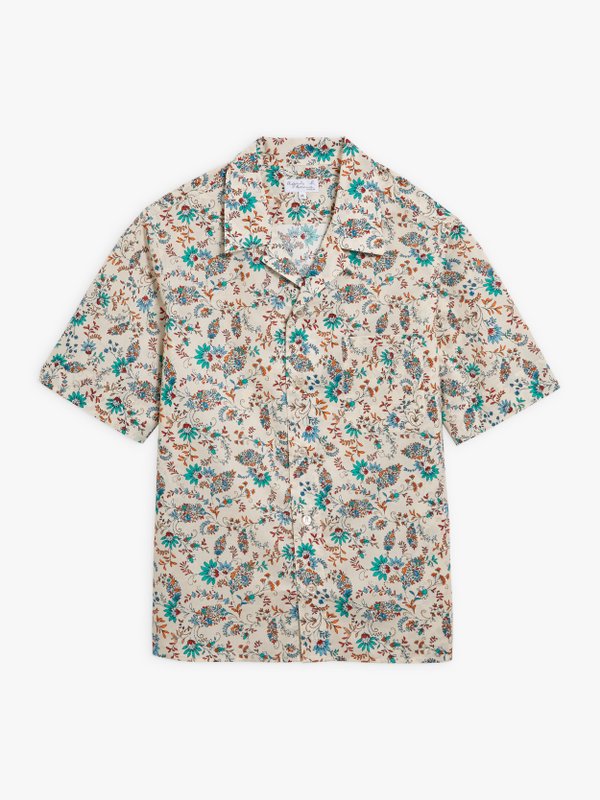 short sleeves shirt with floral print_1