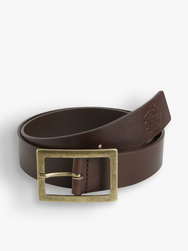 brown leather John belt_1