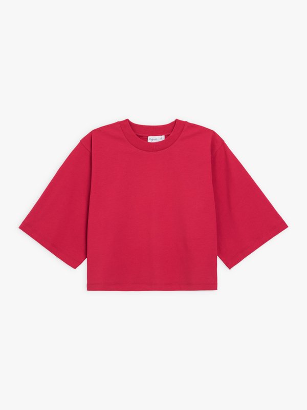 raspberry pink Yoko t-shirt_1