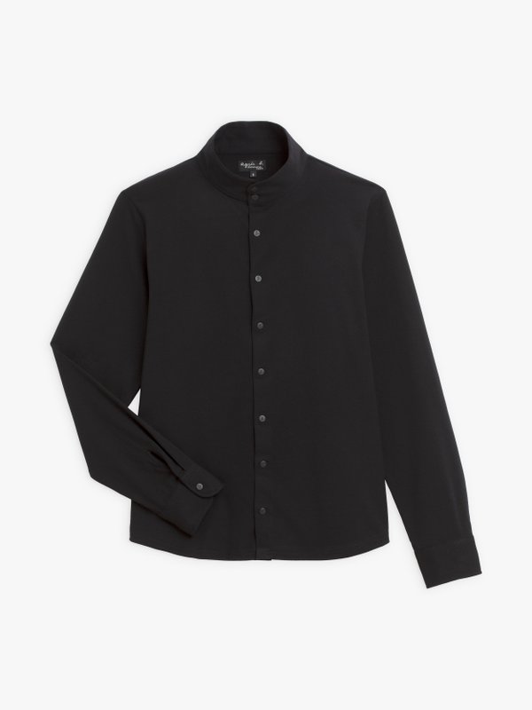 black cotton Lazare shirt _2