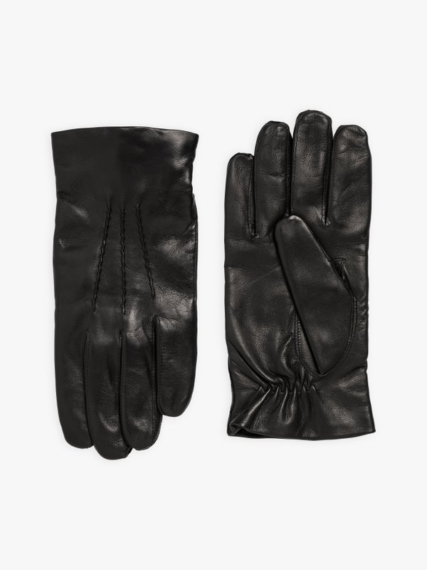 black lamb leather Dario gloves_1