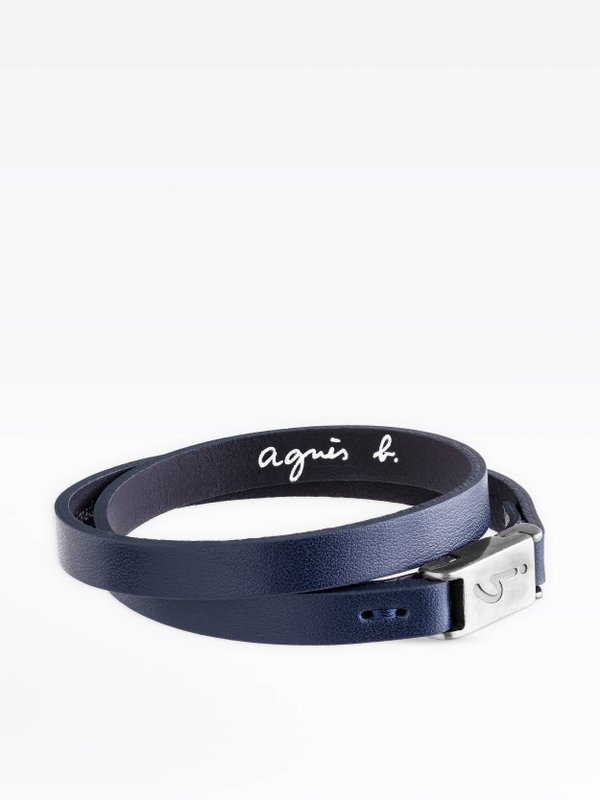 blue leather dan bracelet_1