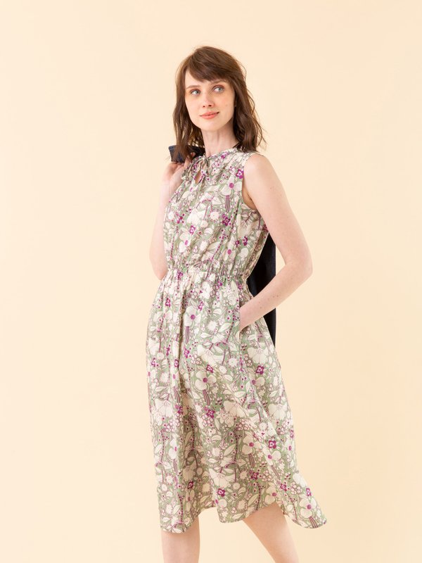 green To b. by agnÃ¨s b. dress with floral print_13