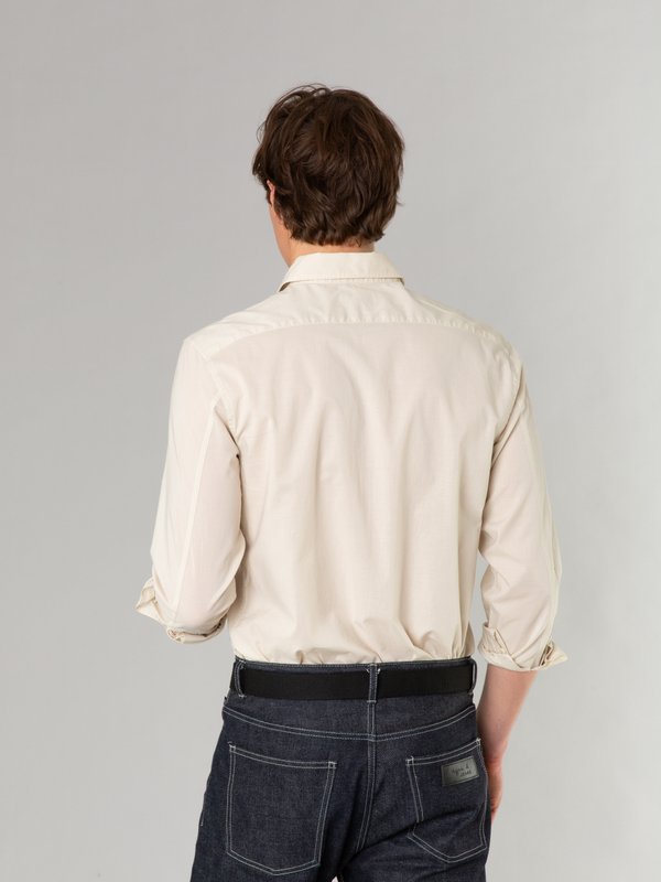 beige cotton percale Thomas shirt_13