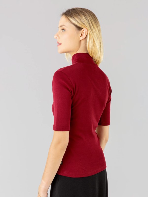 red elbow-length sleeves top_14