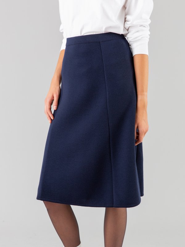 navy blue merino wool skirt_12
