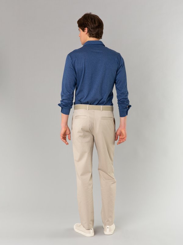 taupe cotton gabardine Chino trousers_13