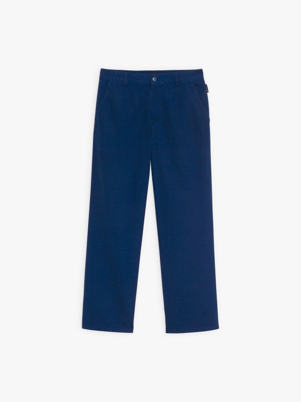 dark blue washed cotton Mary trousers_1