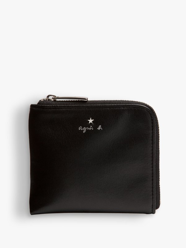 black leather star coin case_1