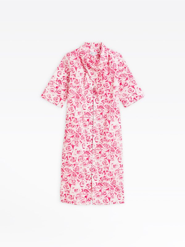 pink eden dress with roses print_1