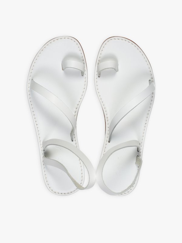 white leather Maia sandals_3